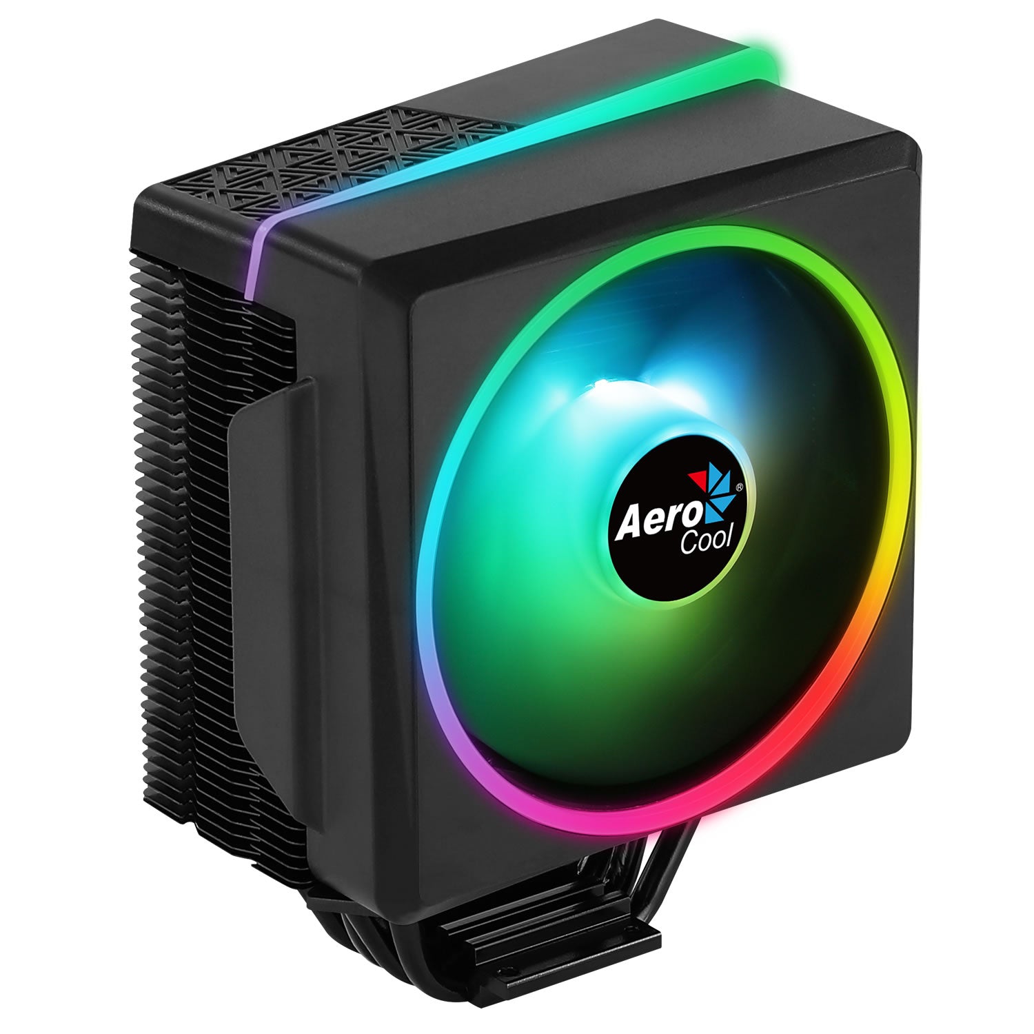 Aerocool Cyclon 4F ARGB Aluminum  Air Cooler -  LGA 1700/1200/115X AM4/AM5 - Black