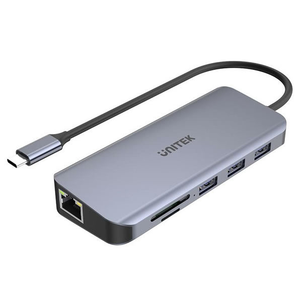 UNITEK uHUB N9+ 9-in-1 Dual Display Ethernet 100W USB-C HUB -  D1026B