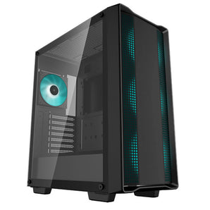 DeepCool CC560BK-V2 ATX Mid-Tower Case With 4X Pre-Installed 120mm LED Fans - Black