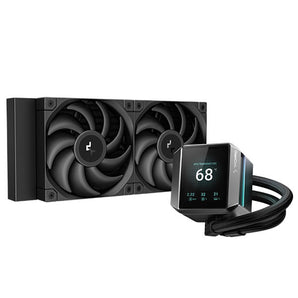 DeepCool Mystique 240BK A-RGB All-In-One CPU Liquid Cooler With CPU Status Digital Display