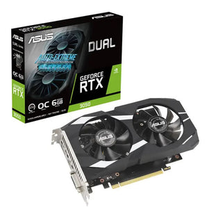 ASUS Dual GeForce RTX™ 3050 OC Edition 6GB GDDR6 with two powerful fans AAA gaming performance and ray tracing