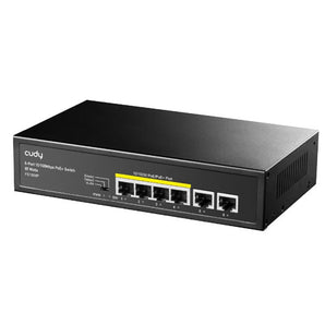 Cudy 6-Port Ethernet Unmanaged Switch – 4 Ports POE