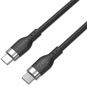 Targus HyperJuice 240W Silicone USB-C to USB-C Cable 1m - Black