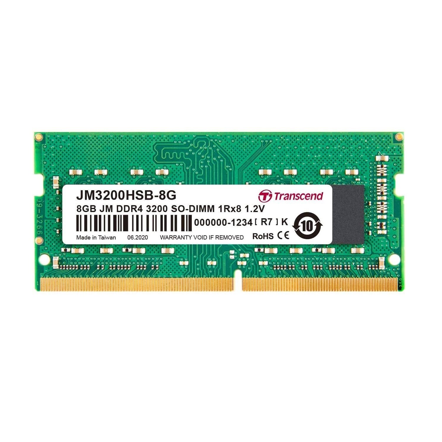 Transcend JM3200HSB-8GB DDR4-32000mHz JetRam Notebook Memory