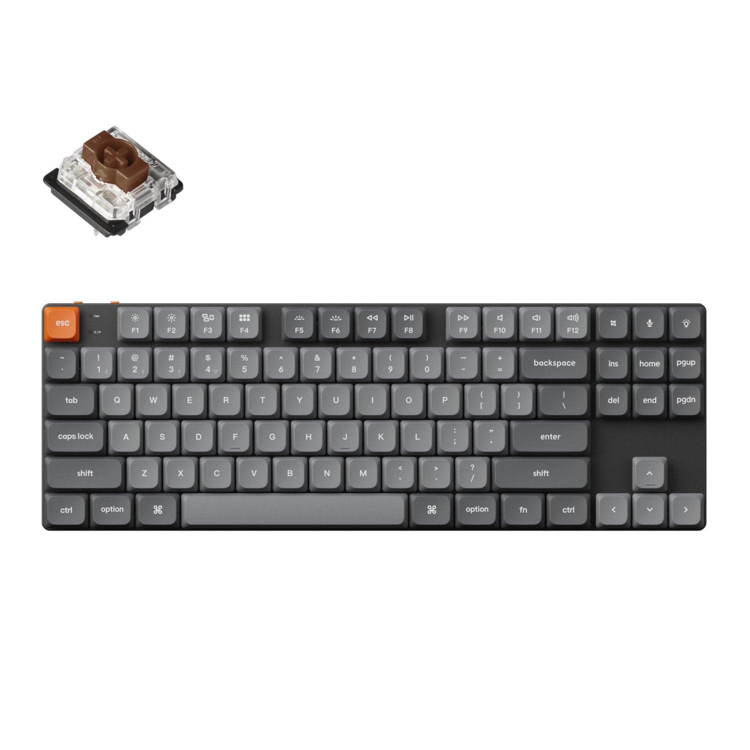 Keychron K1 Max QMK/VIA 80% Wireless Custom Mechanical Keyboard | BROW ...