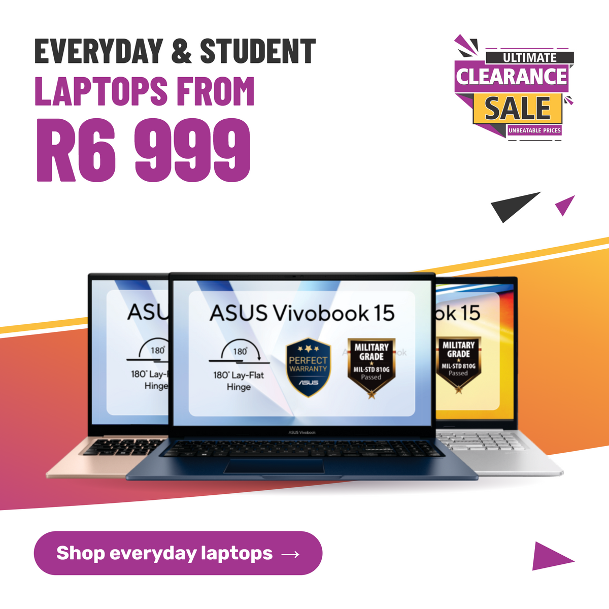 Everyday and student laptops from R6 999