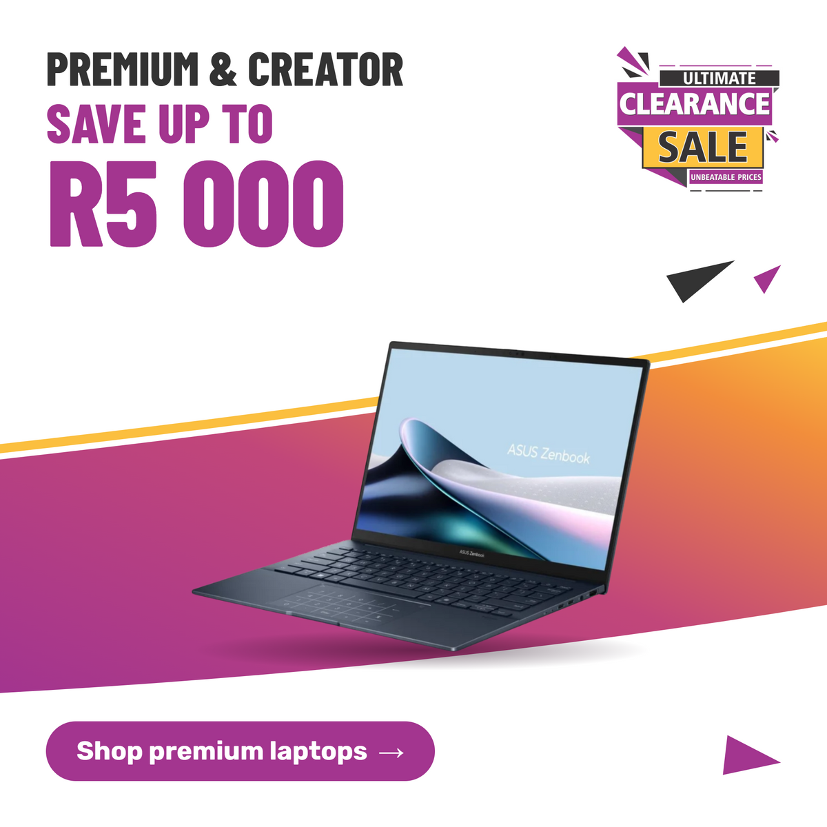 Premium and creator laptops – save up to R5 000