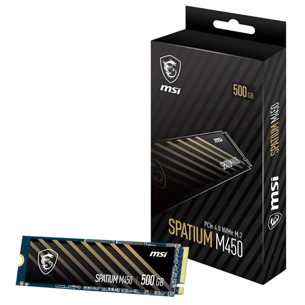 MSI Spatium M450 500GB PCIe 4.0 NVMe M.2 SSD