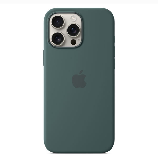 Apple iPhone 16 Pro Max Silicone MagSafe Case - Lake Green