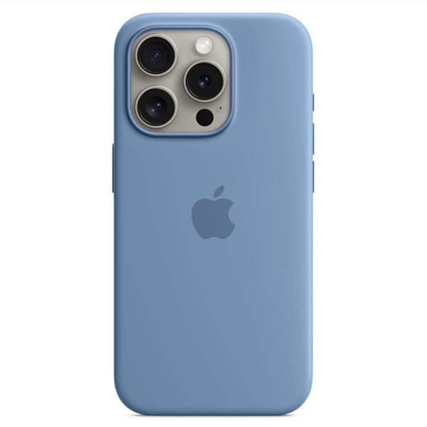 Apple iPhone 15 Pro Silicone Case with MagSafe - Winter Blue