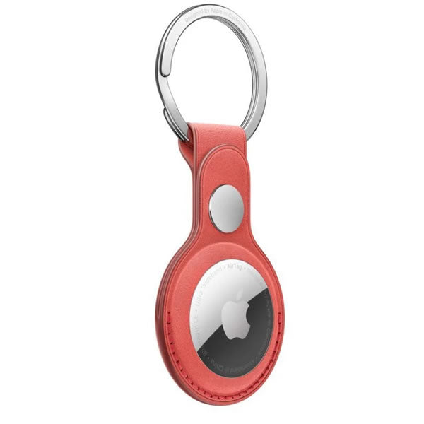 Apple AirTag FineWoven Key Ring - Coral