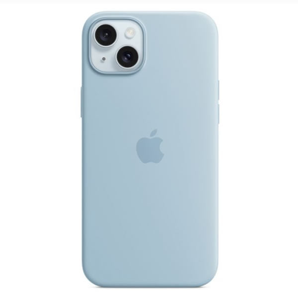 Apple iPhone 15 Silicone Case with MagSafe - Light Blue