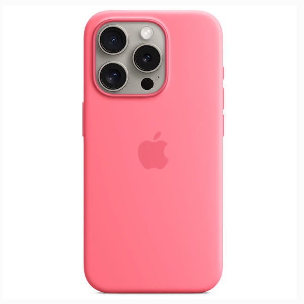 Apple iPhone 15 Pro Silicone Case with MagSafe - Pink