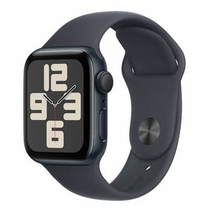 Apple Watch SE GPS 40MM Midnight Aluminum Case with Midnight Sport Band - S/M