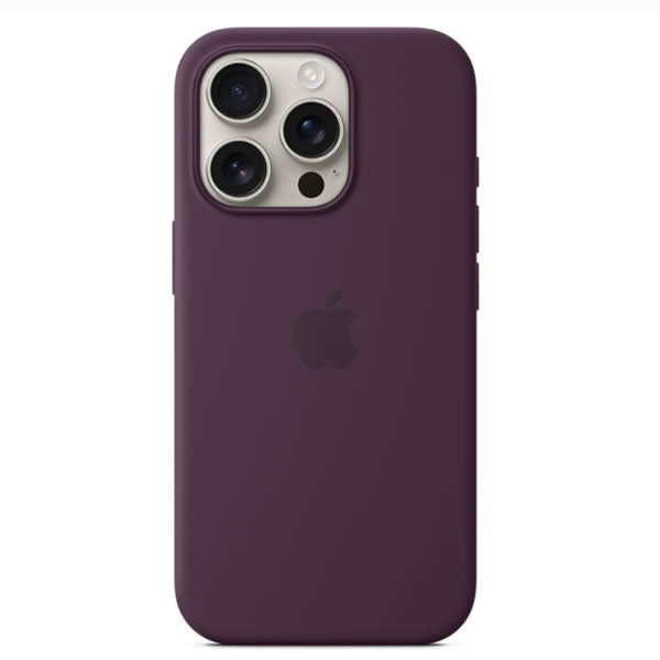 Apple iPhone 16 Pro Silicone MagSafe Case - Plum