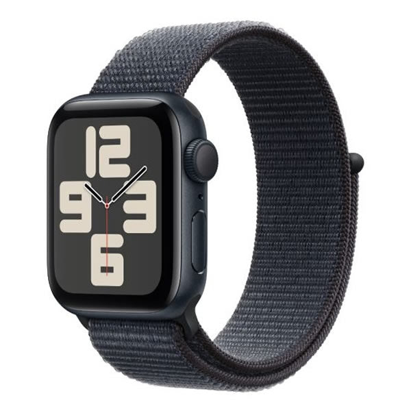 Apple Watch SE GPS 44mm Midnight Aluminium Case with Ink Sport Loop