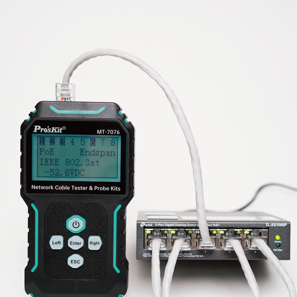 Probe Networking Device Pro'sKit LCD Network Cable Tester & Probe Kit – Computer Mania