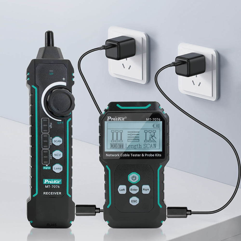 Probe Networking Device Pro'sKit LCD Network Cable Tester & Probe Kit – Computer Mania