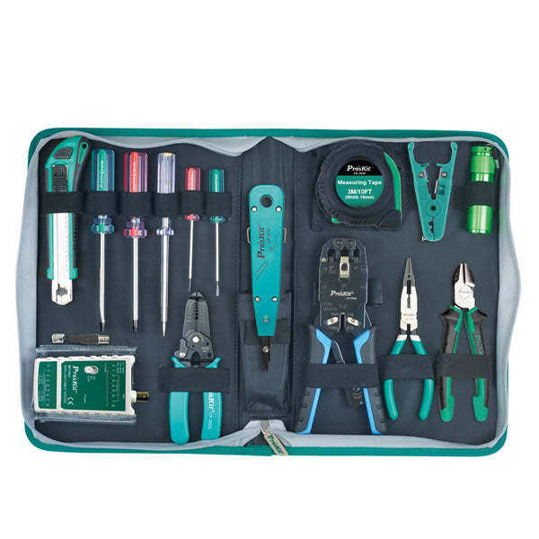 Pro's Kit 15-piece Network Installation Toolkit - NET-PK-4013
