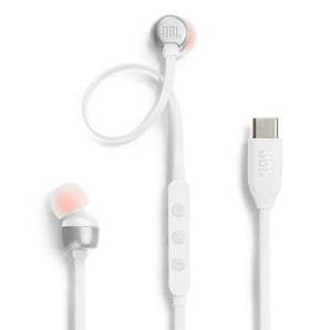 JBL Tune 310C USB Type-C In-Ear Headphones - White