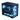 AeroCool P500C Mid-Tower Case 4 ARGB Fans in Black - top-down angle showing bottom fans through the glass