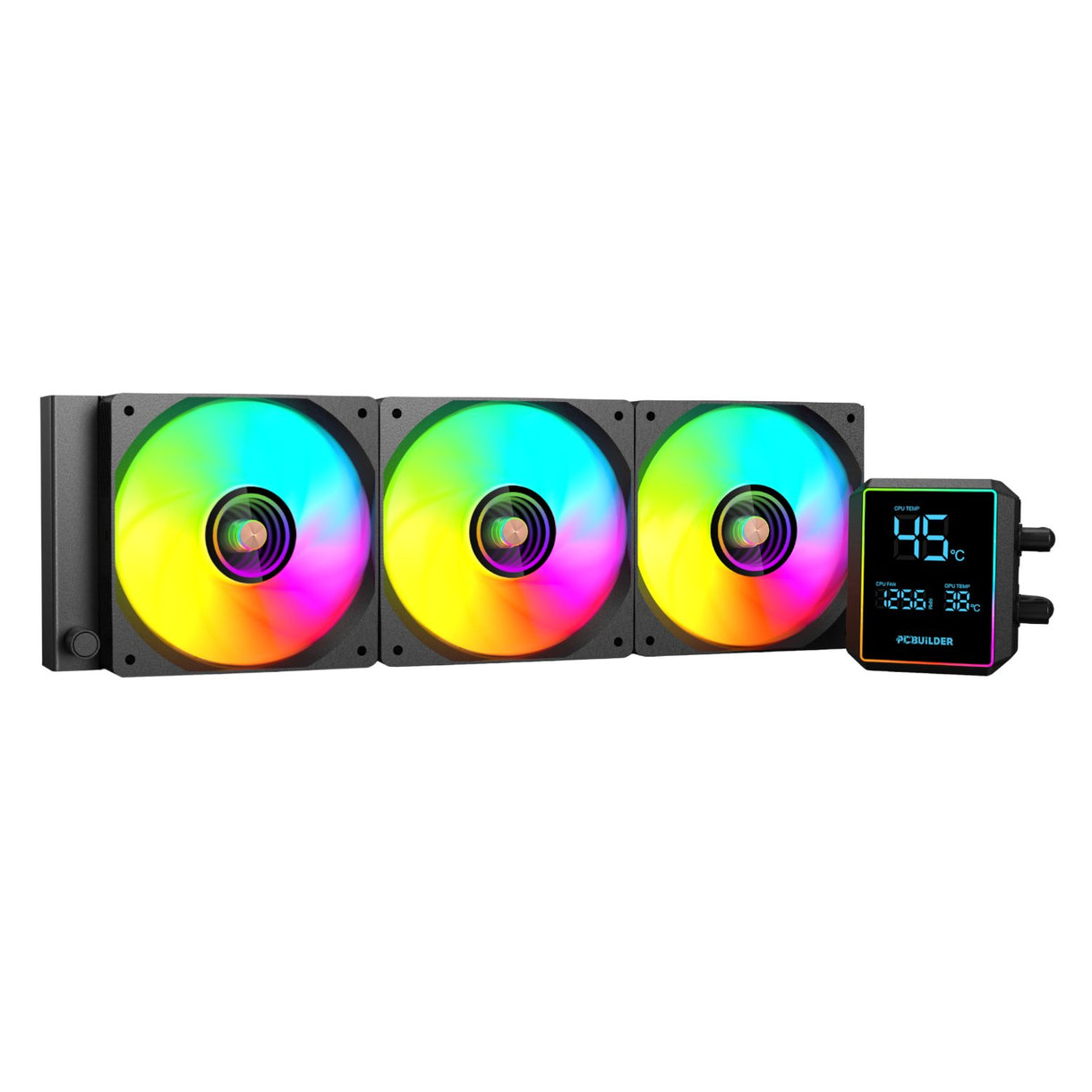 PCBuilder BLIZZARD FREEZE 360mm AIO ARGB Liquid CPU Cooler - Black ...