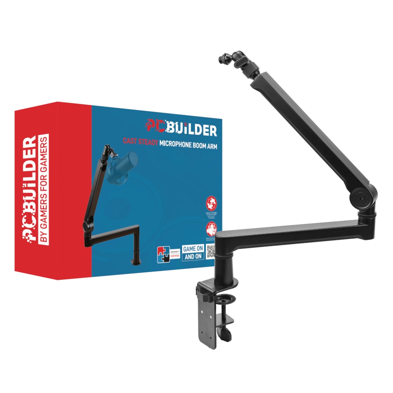 Computer Go Boom PCBuilder CAST STEADY Microphone Boom Arm – Computer Mania