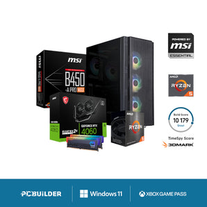 PCBuilder | AMD Ryzen 5 5600X | Barricade | 16 GB RAM | 1TB SSD | Windows 11