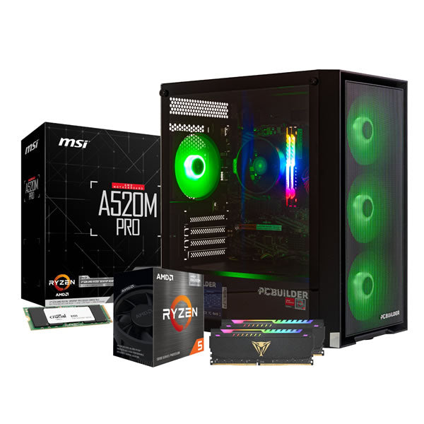 PCBuilder Ryzen 5 5600GT DEFENDER Windows 11 Gaming PC