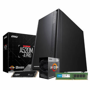 PCBuilder AMD Ryzen 5 4600G HOME MASTER Windows 11 Desktop PC