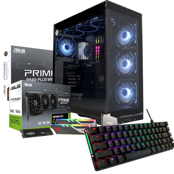 PCBuilder | AMD Ryzen 5 7600 | Maverick | 32GB RAM | 1TB SSD | RTX 5070 12GB | Windows 1 1 Home