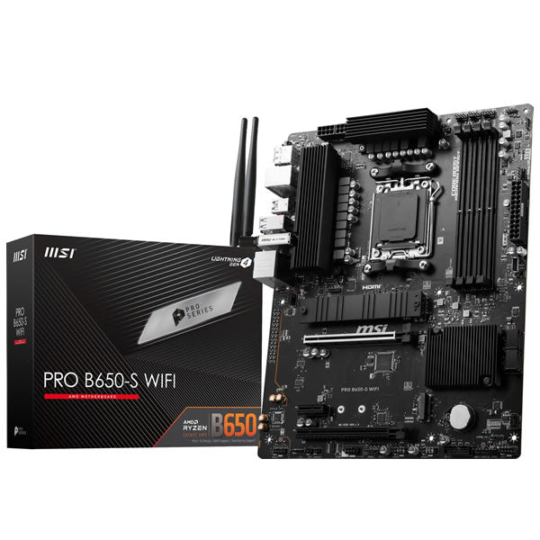 MSI PRO B650-S Wi-Fi AMD AM5 mATX Gaming Motherboard