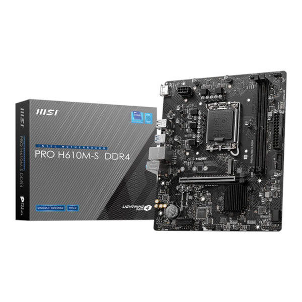 MSI H610M-S PRO LGA1700 M-ATX DDR4 Motherboard – Computer Mania