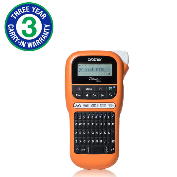 Brother PT E110VP P-Touch Industrial Labelling Machine – Computer Mania