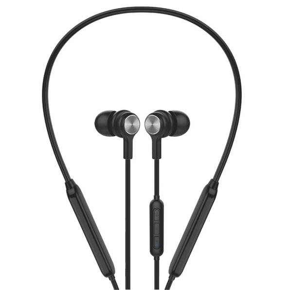 Microlab BOLT200 Premium Wireless Neckband Earphones With Bluetooth Technology, Built-In Microphone And IPX5 Waterproof And Sweat Resistance - Black Colour