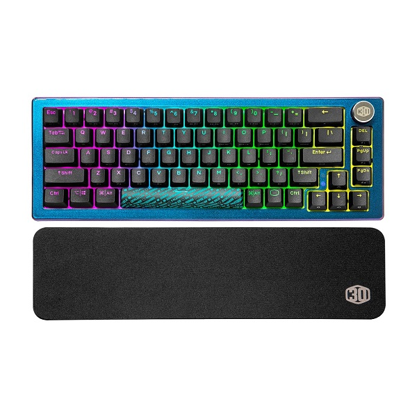 Cooler Master MK721 30TH Anniversary Edition Wireless Mechnical RGB US Layout Gaming Keyboard - With Brown Switch Keys, PBT Double-Shot Key Caps And 3 Different Mode Connections - Space Grey Colour