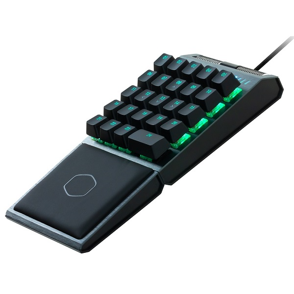 Cooler Master CP-01 24 GateronMX RED Switch USB RGB ControlPad With Fully Programmable Dedicated Macro Keys And Wrist Rest And On-The-Fly Lighting Control - Gunmetal Black Colour