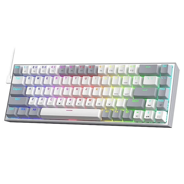 REDRAGON Caster Mechanical Wired Gaming Keyboard - White