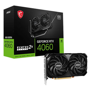 MSI Nvidia GeForce RTX 4060 Ventus 2x Black 8G GDDR6X 128-BIT Graphics Card