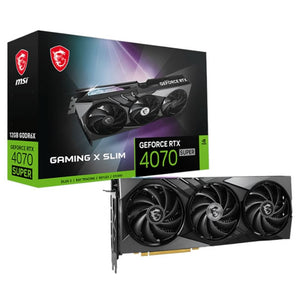 MSI Nvidia GeForce RTX 4070 Super Gaming X Slim 12GB Graphics Card