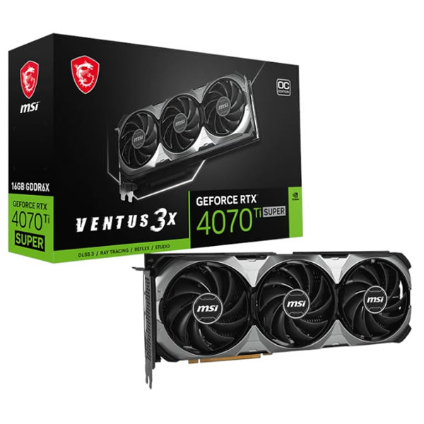 MSI Nvidia GeForce RTX 4070Ti Super Ventus 3x OC 16GB Graphics Card