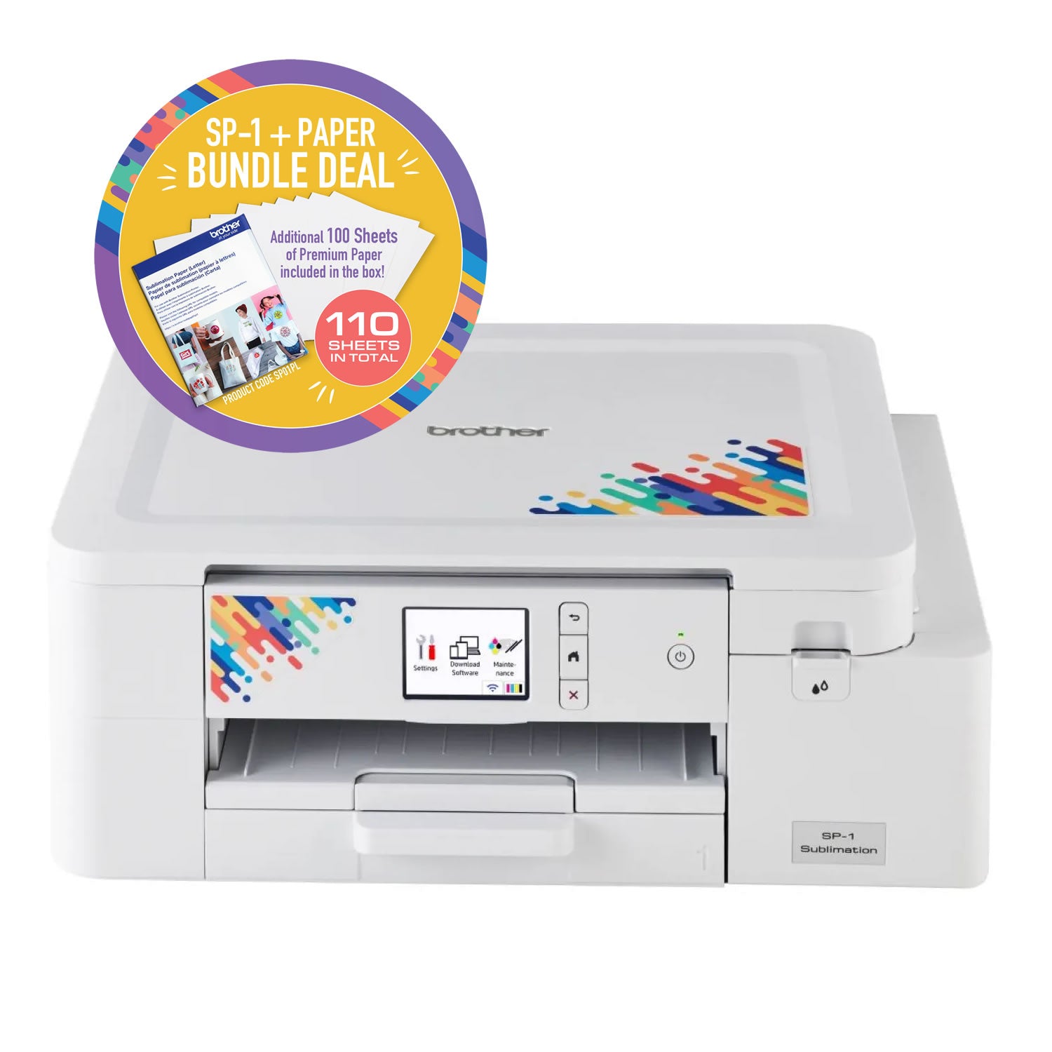 Brother SP-1 A4 Dedicated Sublimation Printer Bundle