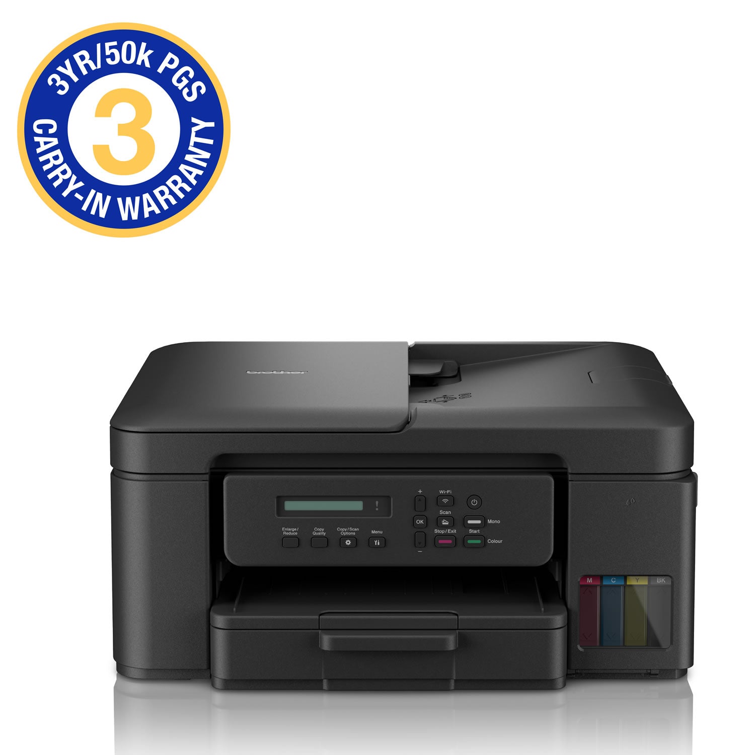 Brother DCP-T730DW 3-in-1 Wi-Fi Refill Inkjet Printer