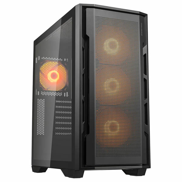 Cougar | UNIFACE RGB | Mid-Tower With Tempered Class Side Panel - Black