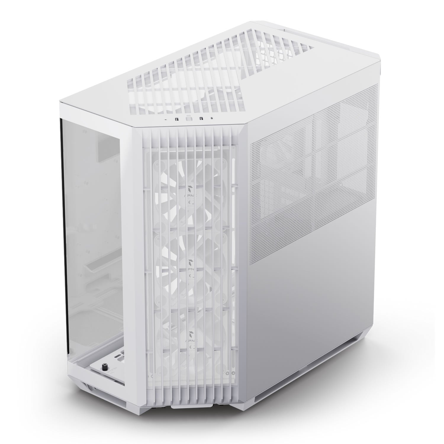 Aerocool V1 Mid-Tower Case with Tempered Glass Side Panel - White