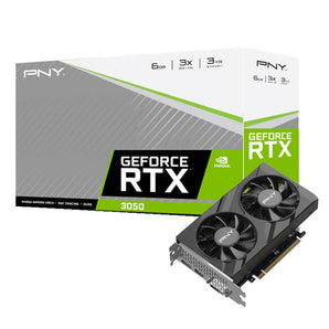 PNY GeForce RTX 3050 Verto Dual Fan 6GB GDDR6 96-BIT Graphics Card