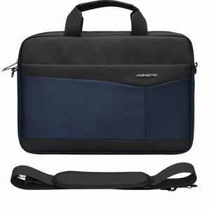 Volkano Seismic 15.6" Laptop Shoulder Bag - Black/Navy