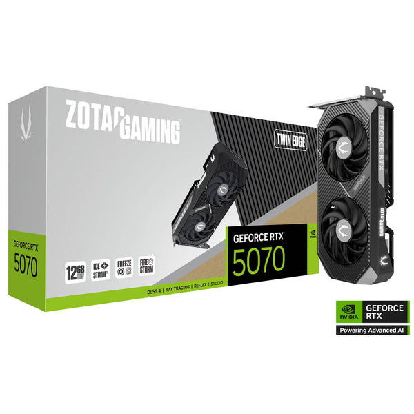 ZOTAC GAMING GeForce RTX 5070 TWIN EDGE 12GB GDDR7 Graphics Card