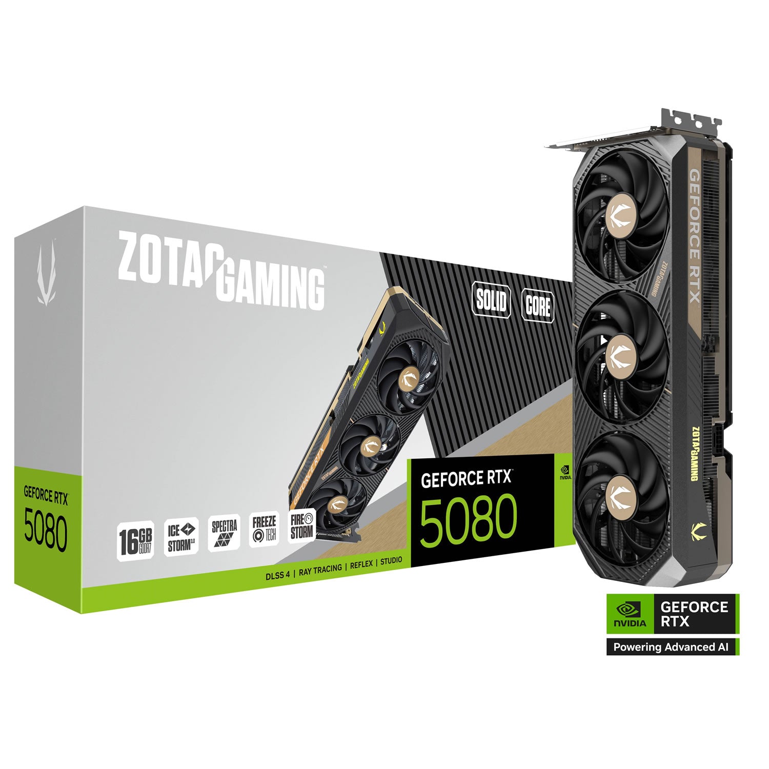 ZOTAC GAMING GeForce RTX 5080 SOLID CORE 16GB GDDR7 Graphics Card