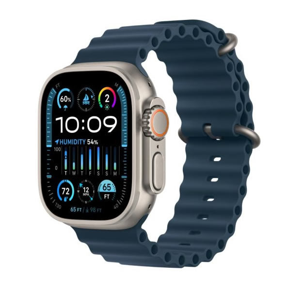 Apple Watch Ultra 2 49mm Titanium Case with Blue Ocean Band